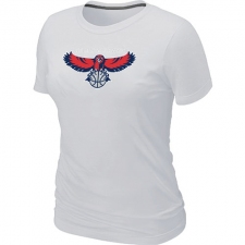 NBA Women's Atlanta Hawks Big & Tall Primary Logo T-Shirt - White