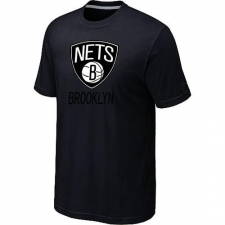 NBA Men's Brooklyn Nets Big & Tall Primary Logo T-Shirt - Black