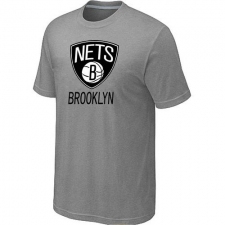 NBA Men's Brooklyn Nets Big & Tall Primary Logo T-Shirt - Grey