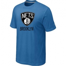 NBA Men's Brooklyn Nets Big & Tall Primary Logo T-Shirt - Light Blue