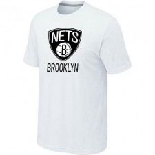 NBA Men's Brooklyn Nets Big & Tall Primary Logo T-Shirt - White