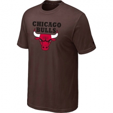 NBA Chicago Bulls Men's Big & Tall Short Sleeve T-Shirt - Brown