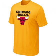 NBA Chicago Bulls Men's Big & Tall Short Sleeve T-Shirt - Yellow