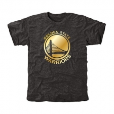 NBA Men's Golden State Warriors Gold Collection Tri-Blend T-Shirt - Black