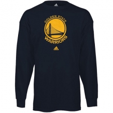 NBA Men's Golden State Warriors Navy Blue Prime Logo Long Sleeve T-shirt