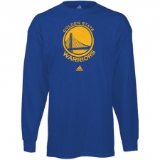NBA Men's Golden State Warriors Royal Blue Prime Logo Long Sleeve T-shirt