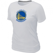 NBA Women's Golden State Warriors Big & Tall Primary Logo T-Shirt - White