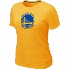 NBA Women's Golden State Warriors Big & Tall Primary Logo T-Shirt - Yellow