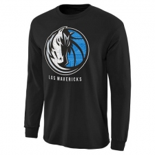 NBA Men's Dallas Mavericks Noches Enebea Long Sleeve T-Shirt - Black