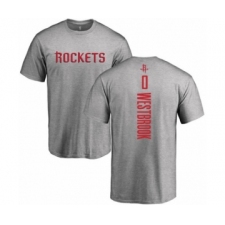 Basketball Houston Rockets #0 Russell Westbrook Ash Backer T-Shirt