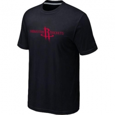 NBA Men's Houston Rockets Big & Tall Primary Logo T-Shirt - Black
