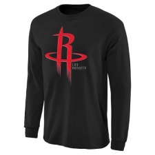 NBA Men's Houston Rockets Noches Enebea Long Sleeve T-Shirt - Black