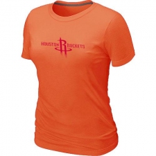 NBA Women's Houston Rockets Big & Tall Primary Logo T-Shirt - Orange