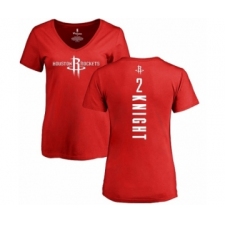 NBA Women's Nike Houston Rockets #2 Brandon Knight Red Backer T-Shirt