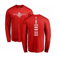 NBNBA Nike Houston Rockets #0 Marquese Chriss Red Backer Long Sleeve T-Shirt