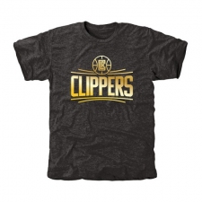 NBA Men's Los Angeles Clippers Gold Collection Tri-Blend T-Shirt - Black