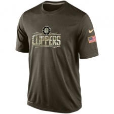 NBA Men's Los Angeles Clippers Nike Olive Salute To Service KO Performance Dri-FIT T-Shirt