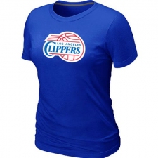 NBA Women's Los Angeles Clippers Big & Tall Primary Logo T-Shirt - Blue
