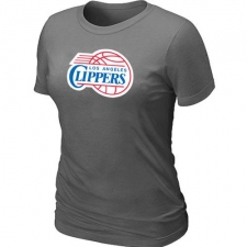 NBA Women's Los Angeles Clippers Big & Tall Primary Logo T-Shirt - Dark Grey