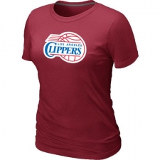 NBA Women's Los Angeles Clippers Big & Tall Primary Logo T-Shirt - Red