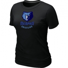 NBA Women's Memphis Grizzlies Big & Tall Primary Logo T-Shirt - Black