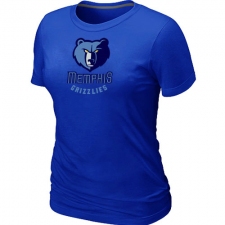 NBA Women's Memphis Grizzlies Big & Tall Primary Logo T-Shirt - Blue