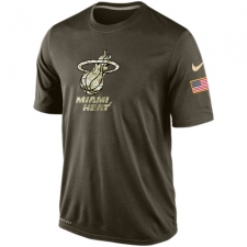 NBA Men's Miami Heat Nike Olive Salute To Service KO Performance Dri-FIT T-Shirt