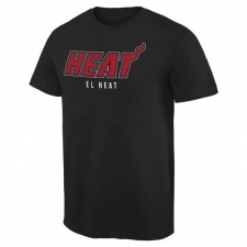 NBA Men's Miami Heat Noches Enebea T-Shirt - Black