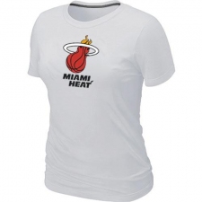 NBA Women's Miami Heat Big & Tall Primary Logo T-Shirt - White