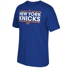 NBA Men's New York Knicks Adidas Dassler T-Shirt - Blue