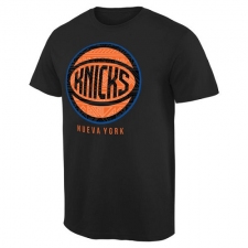 NBA Men's New York Knicks Noches Enebea T-Shirt - Black