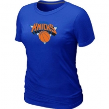 NBA Women's New York Knicks Big & Tall Primary Logo T-Shirt - Blue