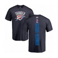 Basketball Oklahoma City Thunder #2 Shai Gilgeous-Alexander Navy Blue Backer T-Shirt