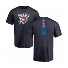 Basketball Oklahoma City Thunder #3 Chris Paul Navy Blue Backer T-Shirt