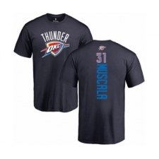 Basketball Oklahoma City Thunder #31 Mike Muscala Navy Blue Backer T-Shirt