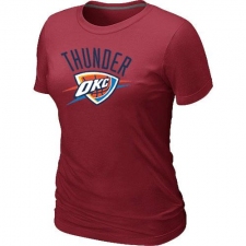 NBA Women's Oklahoma City Thunder Big & Tall Primary Logo T-Shirt - Red
