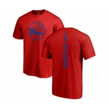 Basketball Philadelphia 76ers #0 Josh Richardson Red One Color Backer T-Shirt