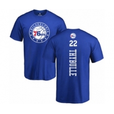 Basketball Philadelphia 76ers #22 Mattise Thybulle Royal Blue Backer T-Shirt