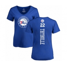 Basketball Women's Philadelphia 76ers #22 Mattise Thybulle Royal Blue Backer T-Shirt