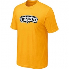 NBA Men's San Antonio Spurs Big & Tall Primary Logo T-Shirt - Yellow