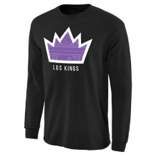 NBA Men's Sacramento Kings Noches Enebea Long Sleeve T-Shirt - Black