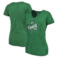 NBA Sacramento Kings Fanatics Branded Women's St. Patrick's Day Paddy's Pride Tri-Blend T-Shirt - Green