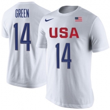 NBA Men's Draymond Green USA Basketball Nike Rio Replica Name & Number T-Shirt - White