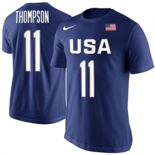 NBA Men's Klay Thompson USA Basketball Nike Rio Replica Name & Number T-Shirt - Royal