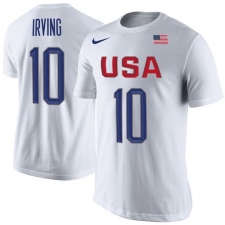 NBA Men's Kyrie Irving USA Basketball Nike Rio Replica Name & Number T-Shirt - White
