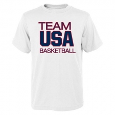 NBA Men's Team USA Basketball Pride for National Governing Body T-Shirt - White