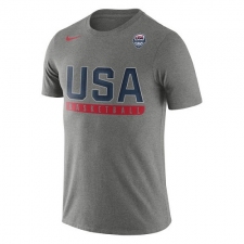 NBA Men's USA Basketball Nike Practice Dri-FIT T-Shirt - Gray