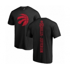 Basketball Toronto Raptors #20 Rondae Hollis-Jefferson Black One Color Backer T-Shirt
