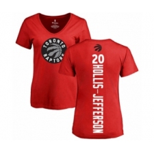 Basketball Women's Toronto Raptors #20 Rondae Hollis-Jefferson Red Backer T-Shirt
