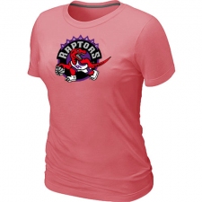 NBA Women's Toronto Raptors Big & Tall Primary Logo T-Shirt - Pink